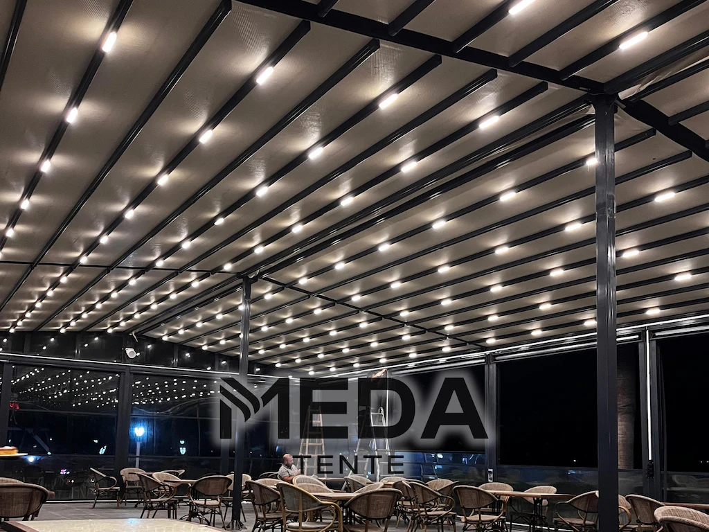 Aydın Didim otomatik pergola uygulaması (T modül) - proje görseli