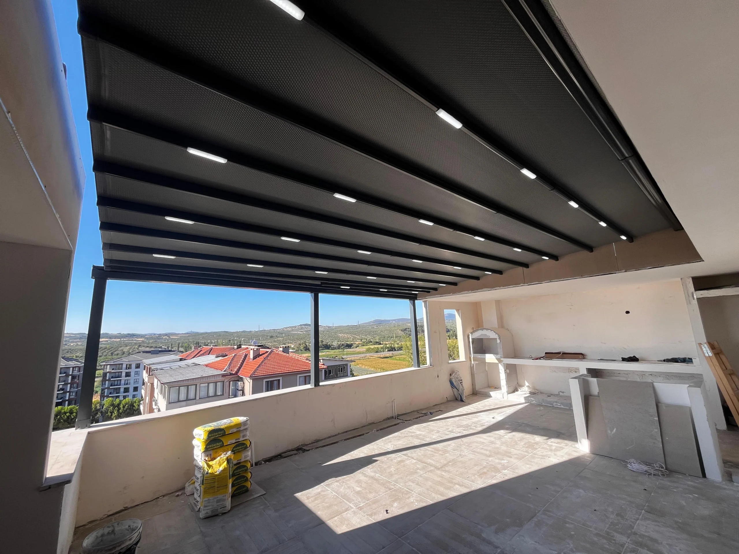 Akhisar otomatik pergola uygulaması
