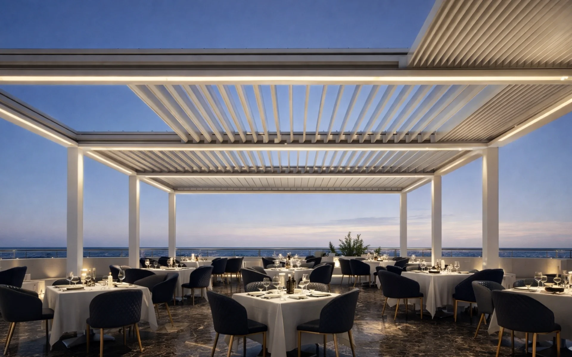 İzmir bioklimatik pergola sistemi