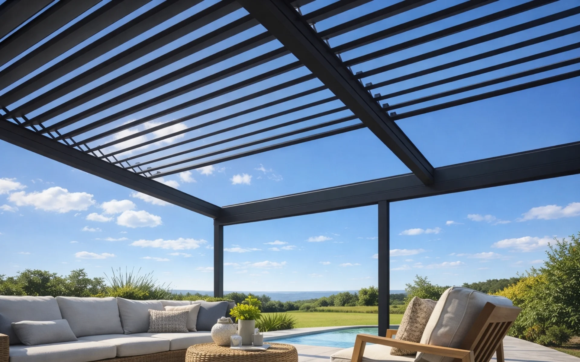 Bioklimatik pergola uygulaması