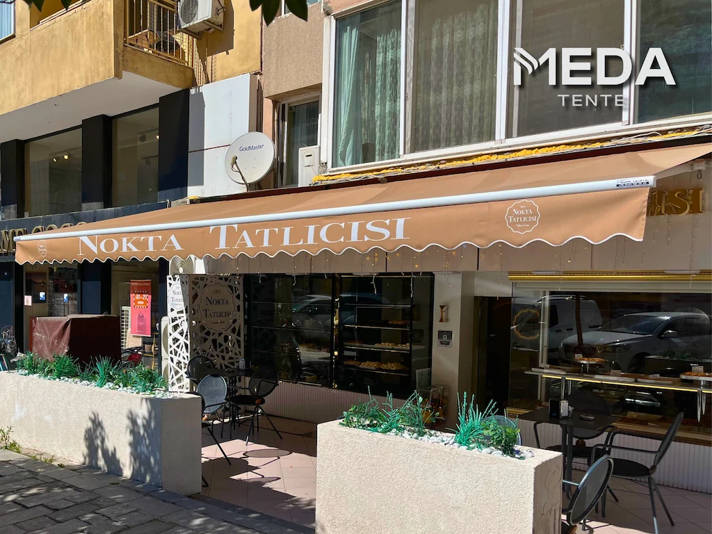 İzmir Hatay mafsallı tente projesi